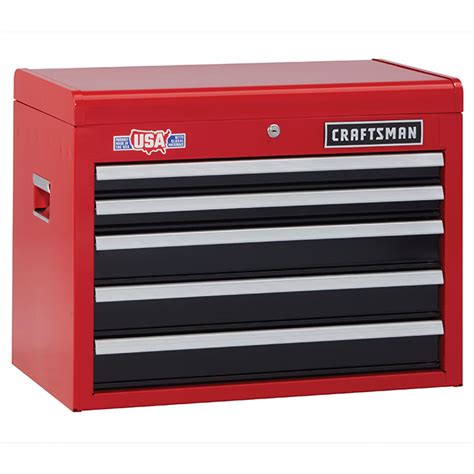 craftsman 26-in 5-drawer steel tool chest & rolling tool cabinet|craftsman 26 inch top chest.